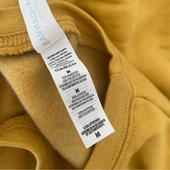 Bella + Canvas Fleece Collection Yellow MIDWEST Crewneck Sweatshirt - Picture 3 of 4